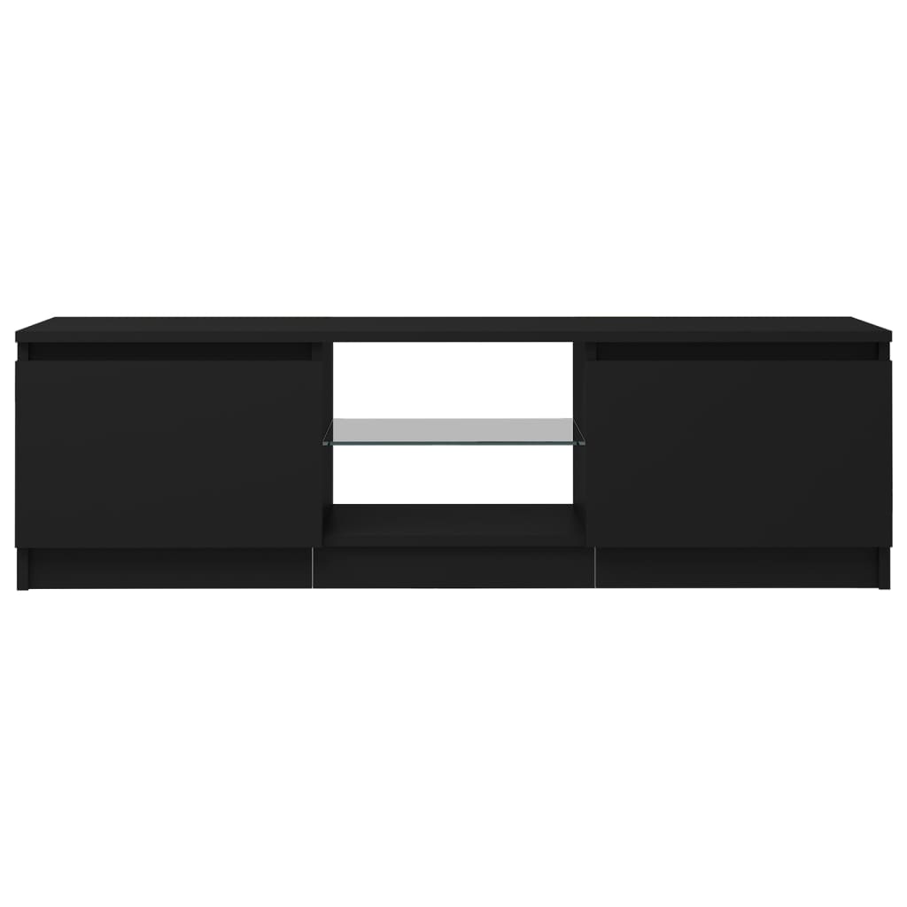 Tv-Meubel Met Led-Verlichting 20X30X35,5 Cm 120 x 30 x 35.5 cm Zwart