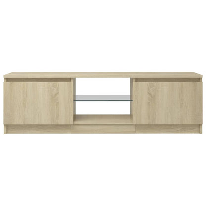 Tv-Meubel Met Led-Verlichting 20X30X35,5 Cm Kleur 120 x 30 x 35.5 cm Sonoma eiken
