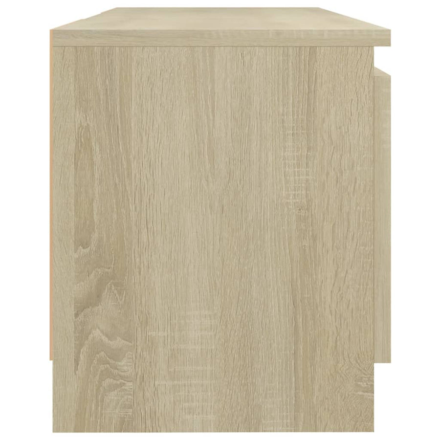 Tv-Meubel Met Led-Verlichting 20X30X35,5 Cm Kleur 120 x 30 x 35.5 cm Sonoma eiken