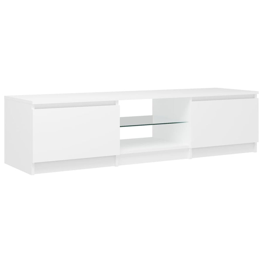 Tv-Meubel Met Led-Verlichting 40X40X35,5 Cm 140 x 40 x 35.5 cm Wit