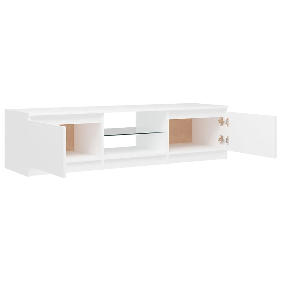 Tv-Meubel Met Led-Verlichting 40X40X35,5 Cm 140 x 40 x 35.5 cm Wit