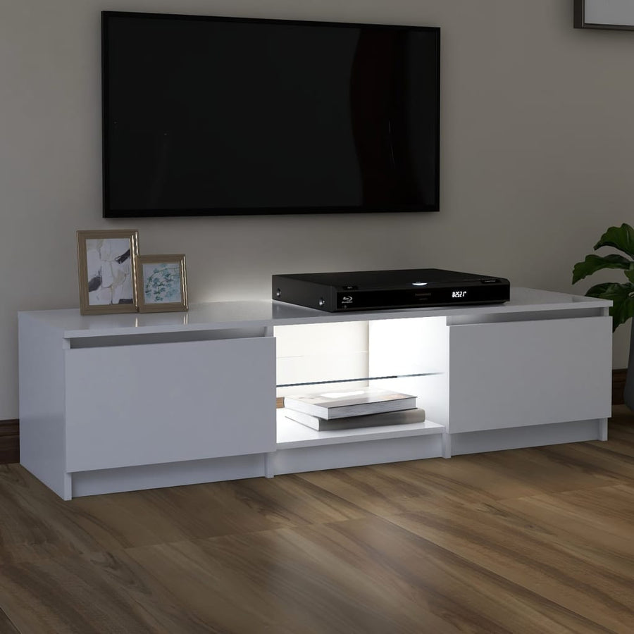 Tv-Meubel Met Led-Verlichting 40X40X35,5 Cm 140 x 40 x 35.5 cm Wit