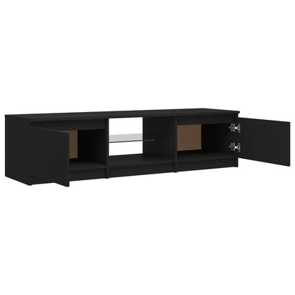 Tv-Meubel Met Led-Verlichting 40X40X35,5 Cm 140 x 40 x 35.5 cm Zwart