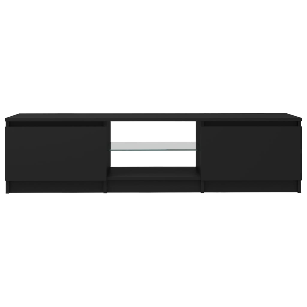 Tv-Meubel Met Led-Verlichting 40X40X35,5 Cm 140 x 40 x 35.5 cm Zwart