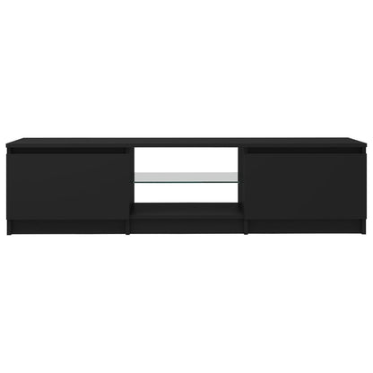 Tv-Meubel Met Led-Verlichting 40X40X35,5 Cm 140 x 40 x 35.5 cm Zwart