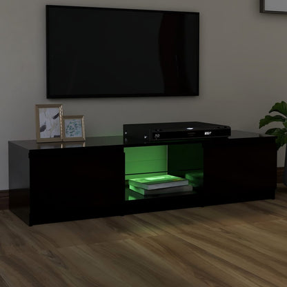 Tv-Meubel Met Led-Verlichting 40X40X35,5 Cm 140 x 40 x 35.5 cm Zwart