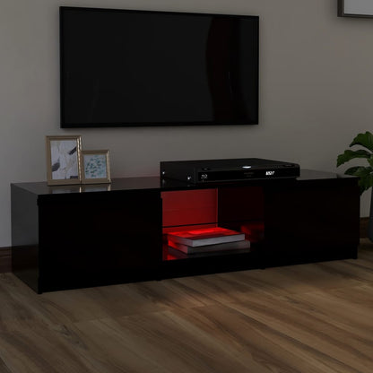 Tv-Meubel Met Led-Verlichting 40X40X35,5 Cm 140 x 40 x 35.5 cm Zwart