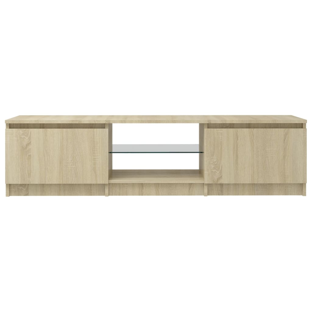 Tv-Meubel Met Led-Verlichting 40X40X35,5 Cm Kleur 140 x 40 x 35.5 cm Sonoma eiken