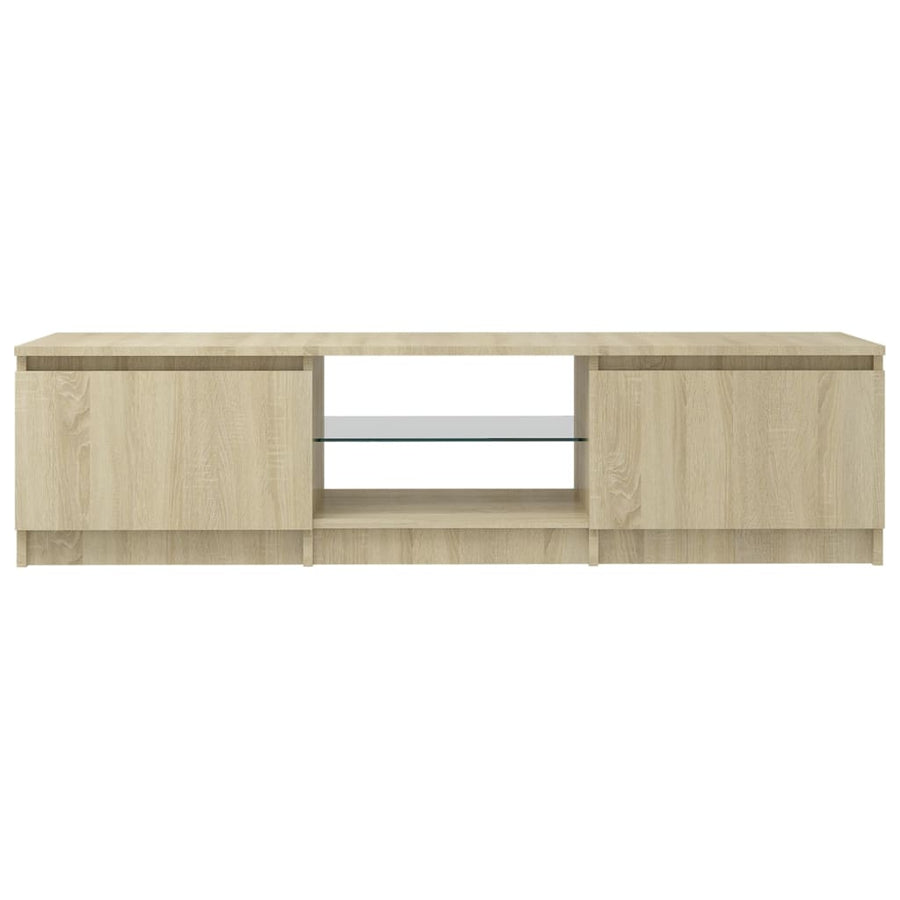 Tv-Meubel Met Led-Verlichting 40X40X35,5 Cm Kleur 140 x 40 x 35.5 cm Sonoma eiken