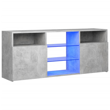 Tv-Meubel Met Led-Verlichting 20X30X50 Cm Betongrijs