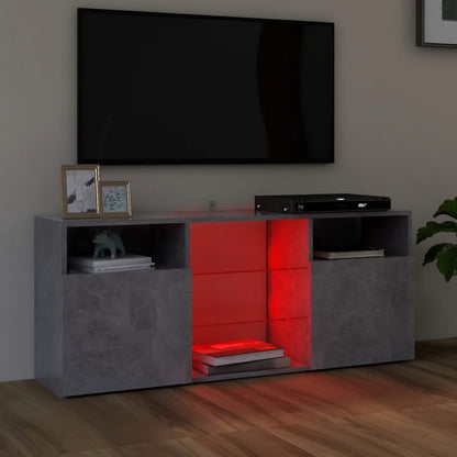 Tv-Meubel Met Led-Verlichting 20X30X50 Cm Betongrijs