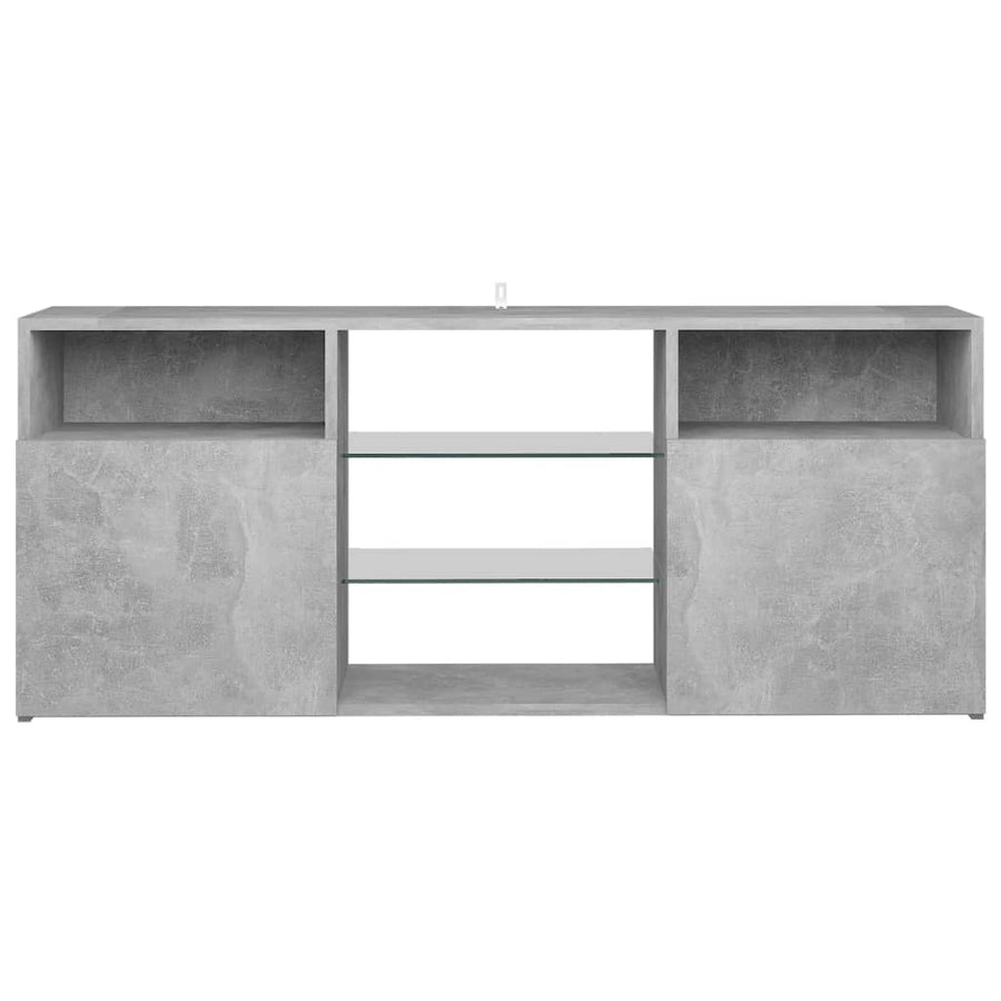 Tv-Meubel Met Led-Verlichting 20X30X50 Cm Betongrijs