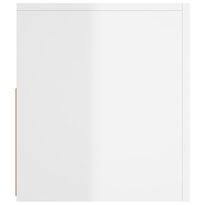 Tv-meubel met LED-verlichting 120x35x40 cm hoogglans wit Hoogglans wit