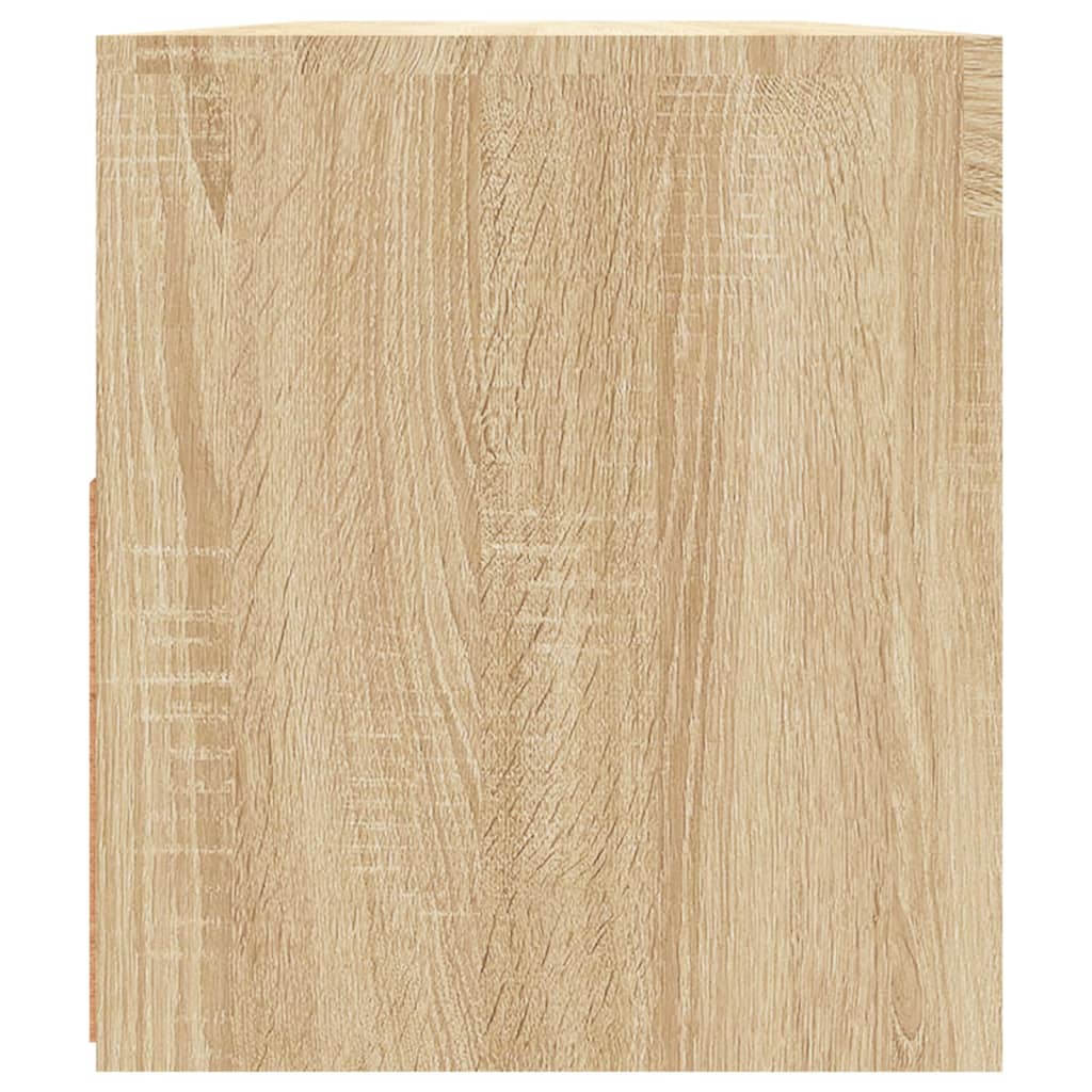 Tv-meubel met LED-verlichting 90x35x40 cm sonoma eikenkleurig Sonoma eiken