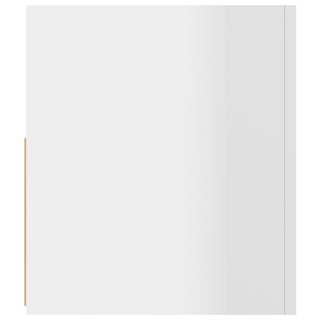 Tv-meubel met LED-verlichting 90x35x40 cm hoogglans wit Hoogglans wit