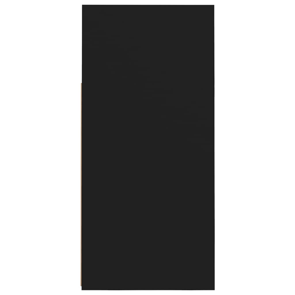 Dressoir met LED-verlichting 80x35x75 cm zwart 80 x 35 x 75 cm Zwart