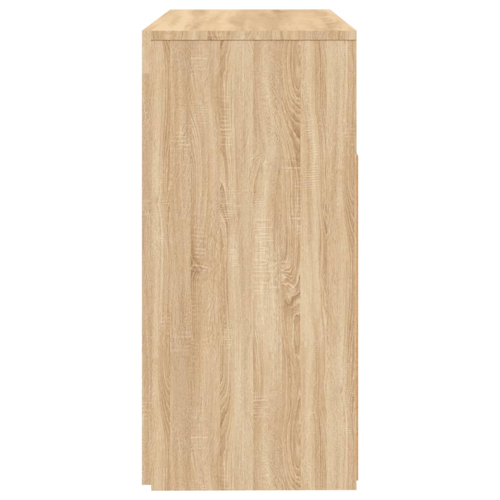 Dressoir met LED-verlichting 80x35x75 cm sonoma eikenkleurig 80 x 35 x 75 cm Sonoma eiken