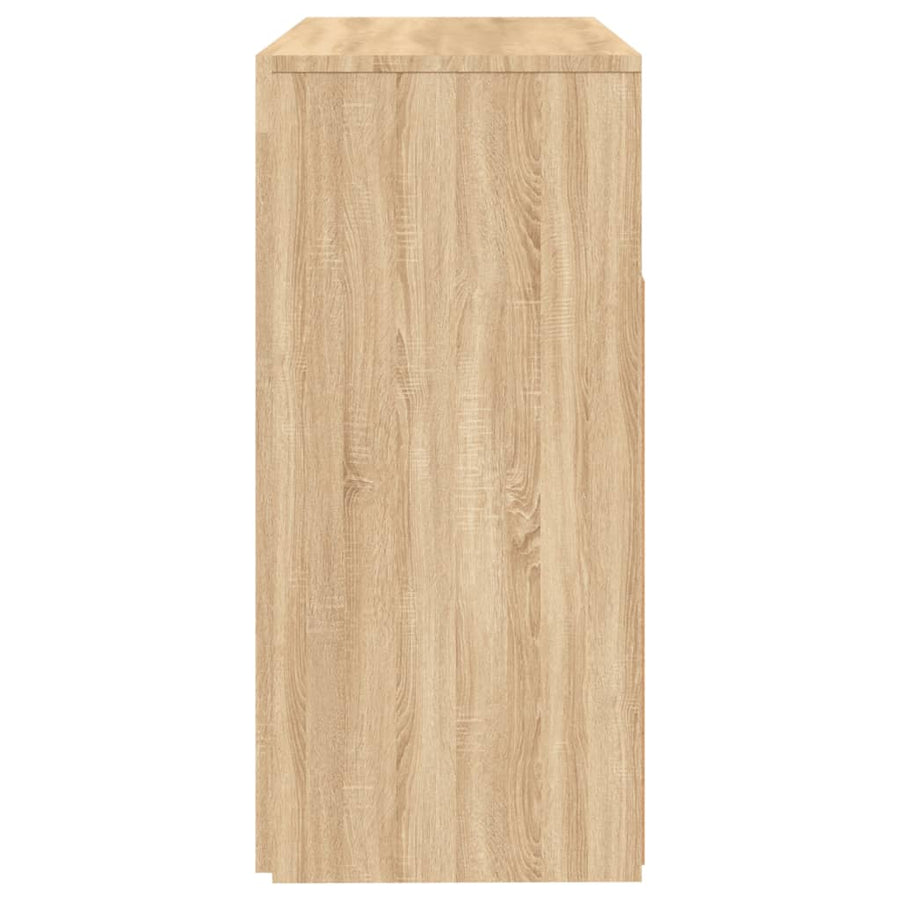 Dressoir met LED-verlichting 80x35x75 cm sonoma eikenkleurig 80 x 35 x 75 cm Sonoma eiken