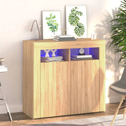Dressoir 80x35x75 cm sonoma eiken