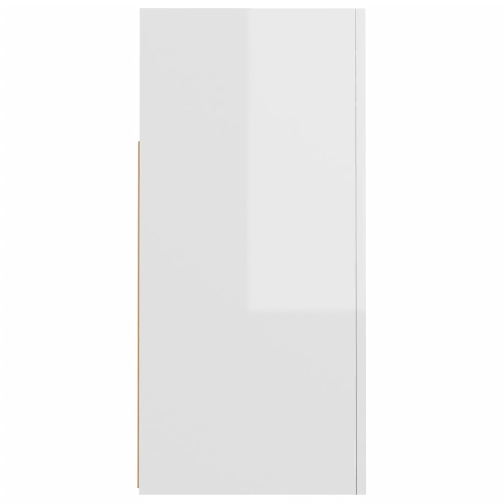 Dressoir met LED-verlichting 80x35x75 cm hoogglans wit 80 x 35 x 75 cm Hoogglans wit