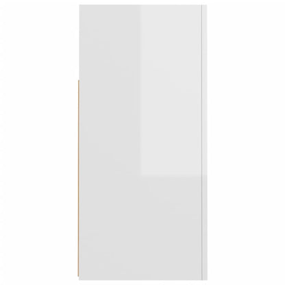 Dressoir met LED-verlichting 80x35x75 cm hoogglans wit 80 x 35 x 75 cm Hoogglans wit