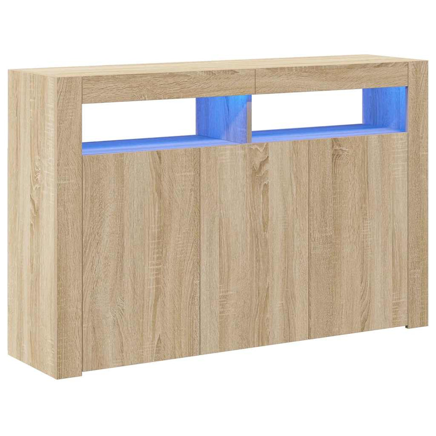 Dressoir Met Led-Verlichting 115,5X30X75 Cm Kleur 115.5 x 30 x 75 cm