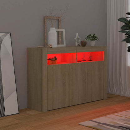 Dressoir Met Led-Verlichting 115,5X30X75 Cm Kleur 115.5 x 30 x 75 cm