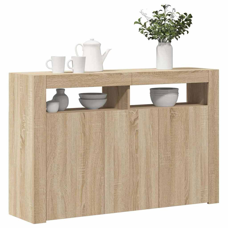 Dressoir Met Led-Verlichting 115,5X30X75 Cm Kleur 115.5 x 30 x 75 cm