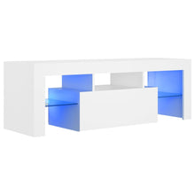 Tv-meubel met LED-verlichting 120x35x40 cm wit Wit