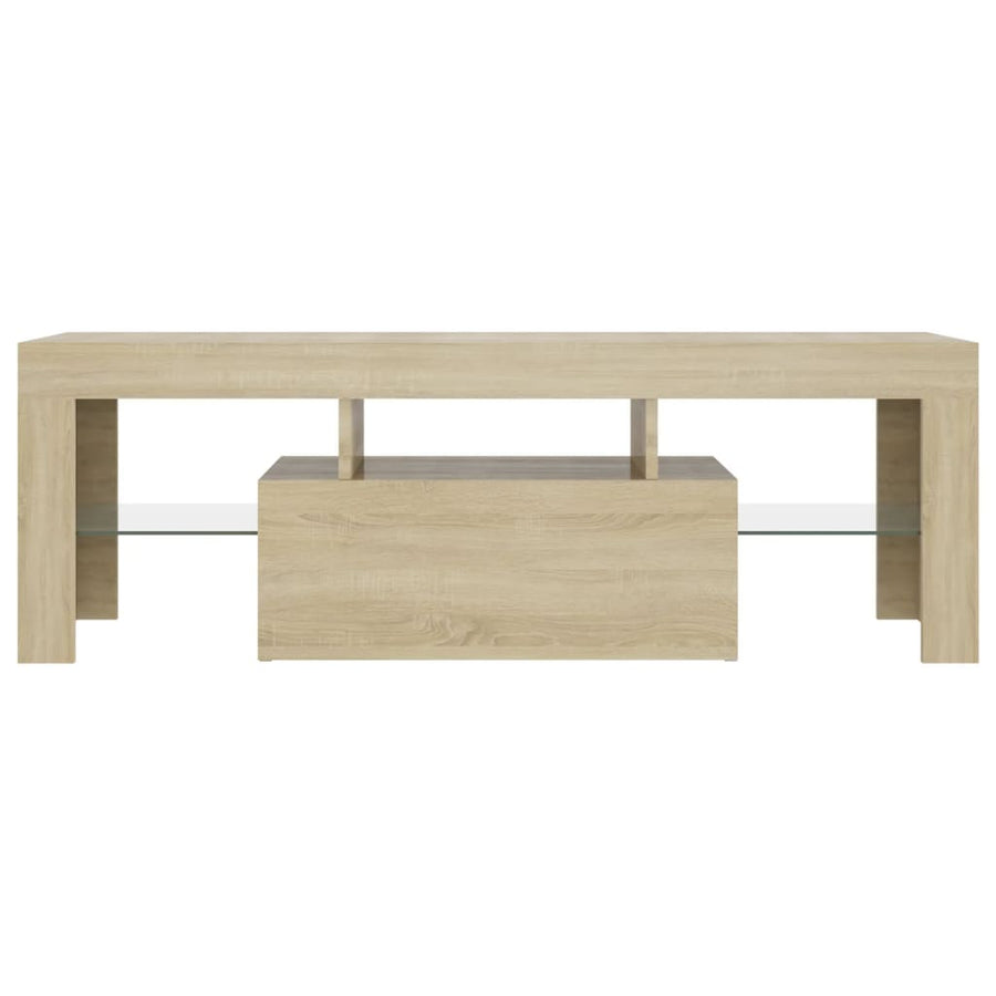 Tv-meubel met LED-verlichting 120x35x40cm sonoma eikenkleurig Sonoma eiken