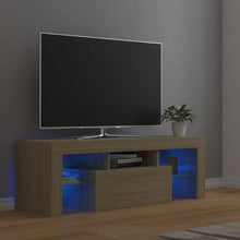 Tv-meubel met LED-verlichting 120x35x40cm sonoma eikenkleurig Sonoma eiken