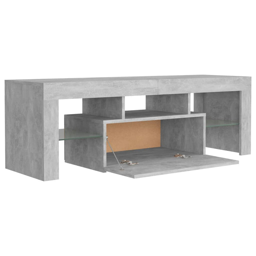 Tv-Meubel Met Led-Verlichting 120X35X40 Cm Betongrijs