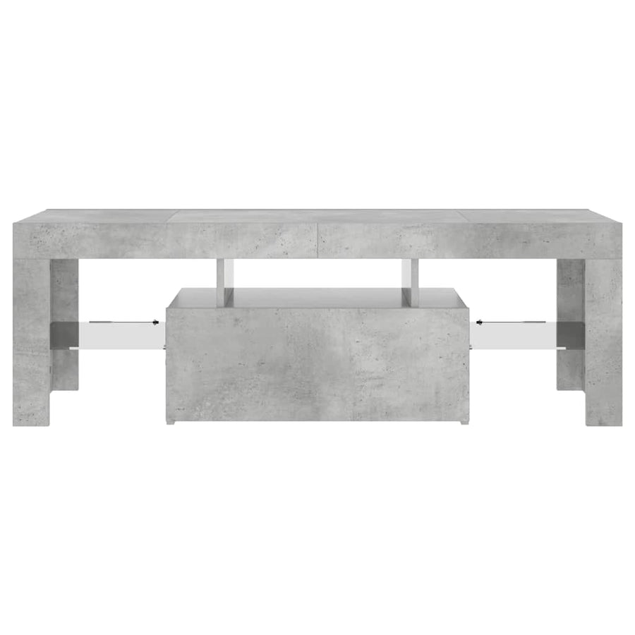 Tv-Meubel Met Led-Verlichting 120X35X40 Cm Betongrijs