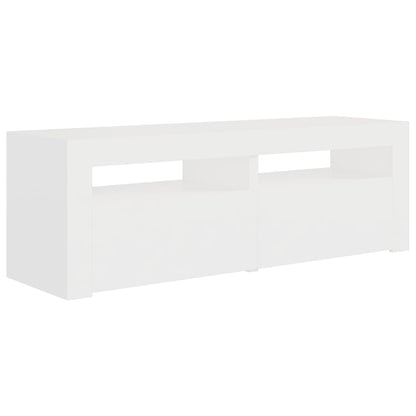 Tv-Meubel Met Led-Verlichting 20X35X40 Cm Wit