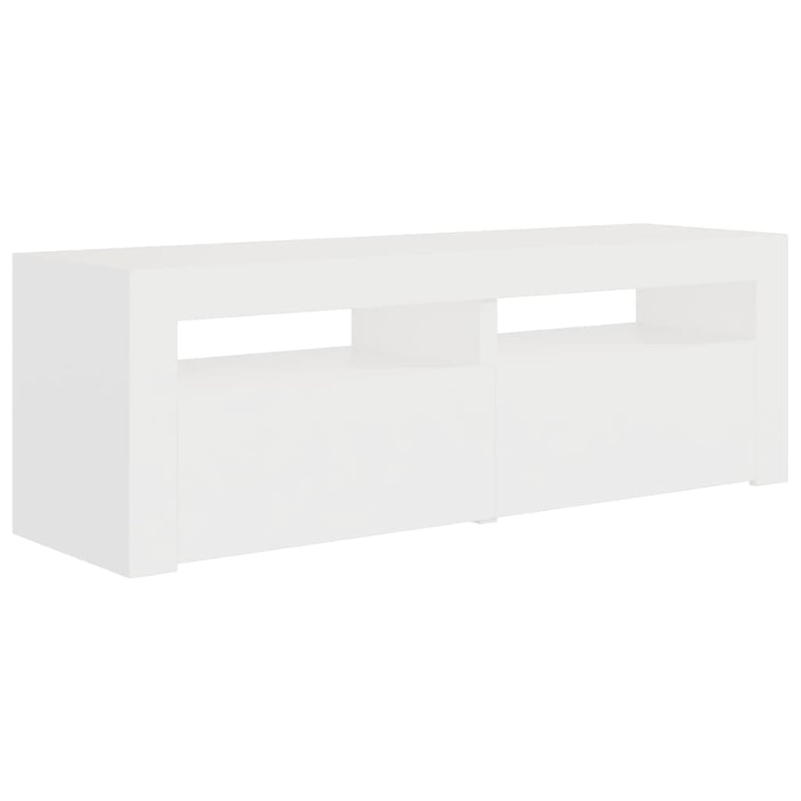 Tv-Meubel Met Led-Verlichting 20X35X40 Cm Wit