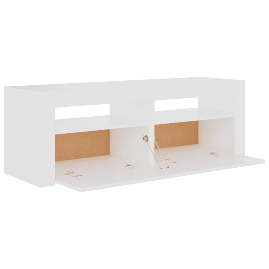 Tv-Meubel Met Led-Verlichting 20X35X40 Cm Wit
