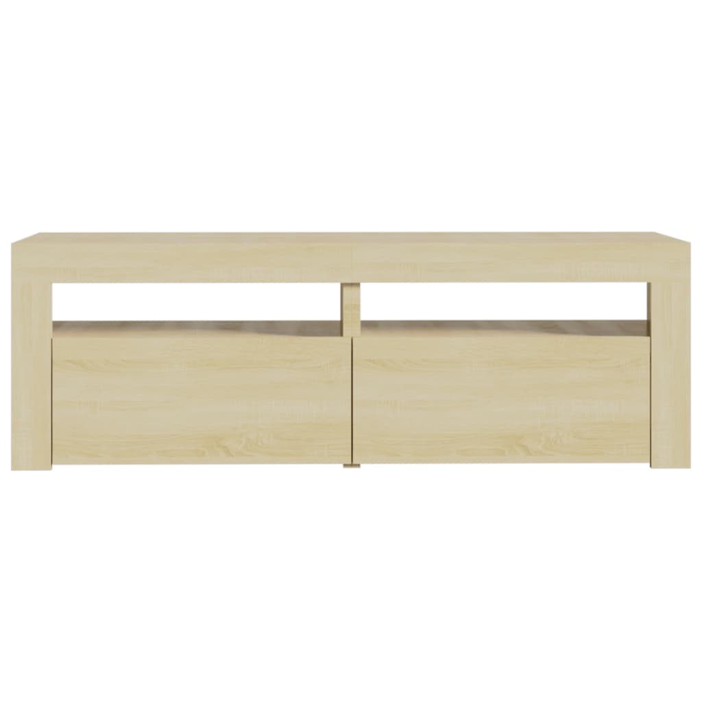 Tv-Meubel Met Led-Verlichting 20X35X40Cm Kleurig Sonoma eiken