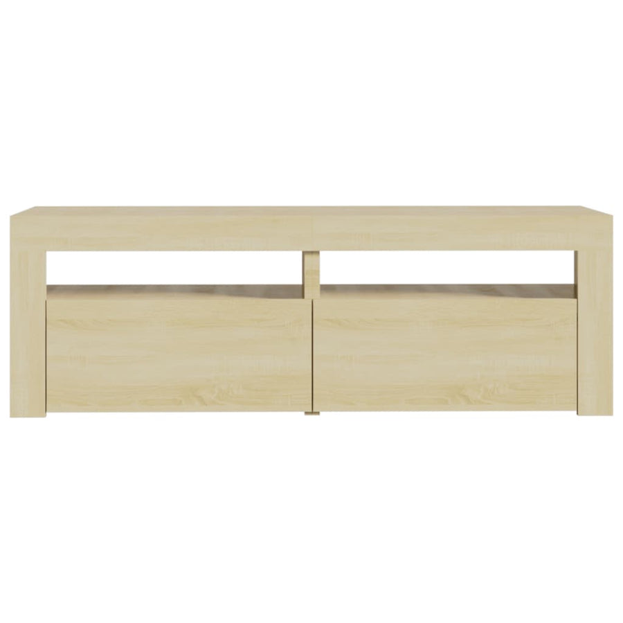Tv-Meubel Met Led-Verlichting 20X35X40Cm Kleurig Sonoma eiken