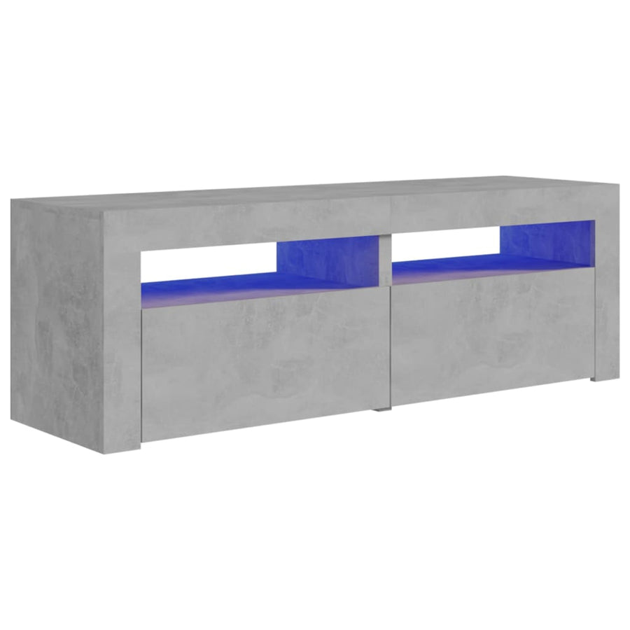 Tv-Meubel Met Led-Verlichting 20X35X40 Cm Betongrijs