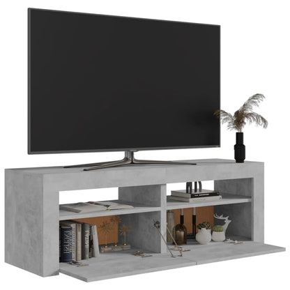 Tv-Meubel Met Led-Verlichting 20X35X40 Cm Betongrijs