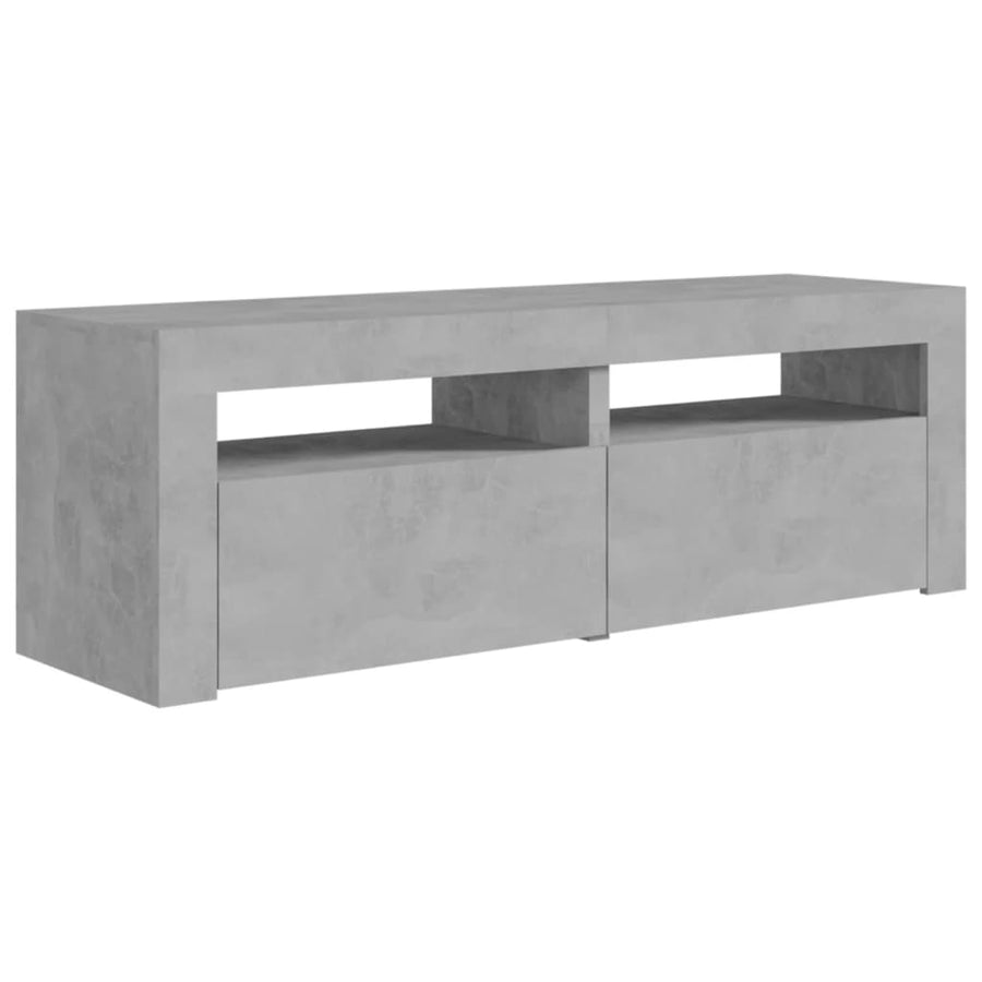 Tv-Meubel Met Led-Verlichting 20X35X40 Cm Betongrijs