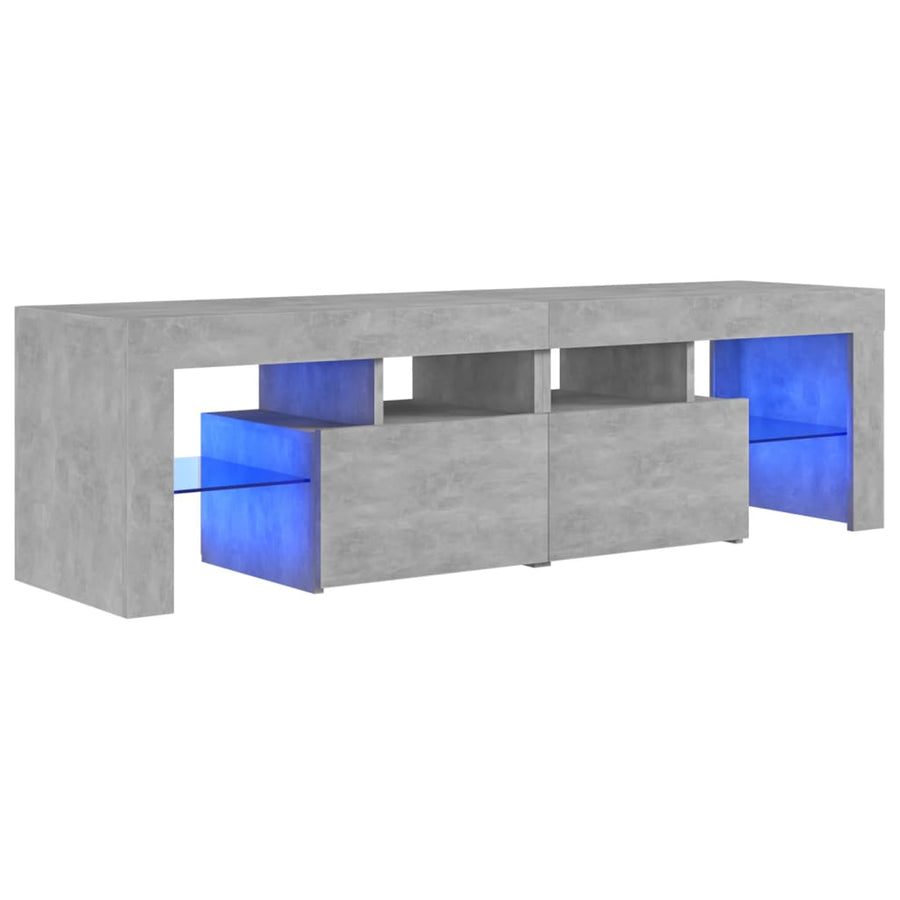 Tv-Meubel Met Led-Verlichting 40X36,5X40 Cm Betongrijs