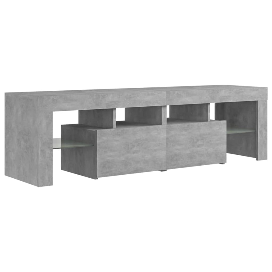 Tv-Meubel Met Led-Verlichting 40X36,5X40 Cm Betongrijs