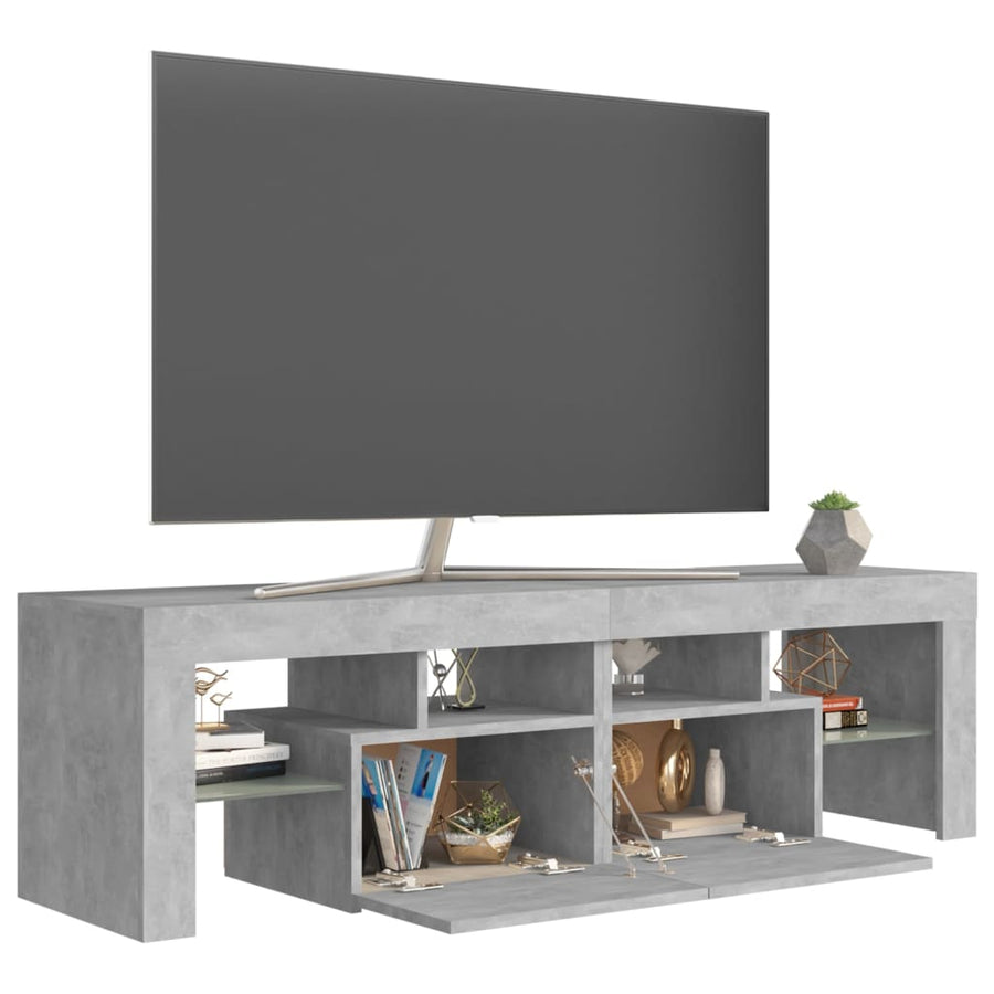Tv-Meubel Met Led-Verlichting 40X36,5X40 Cm Betongrijs