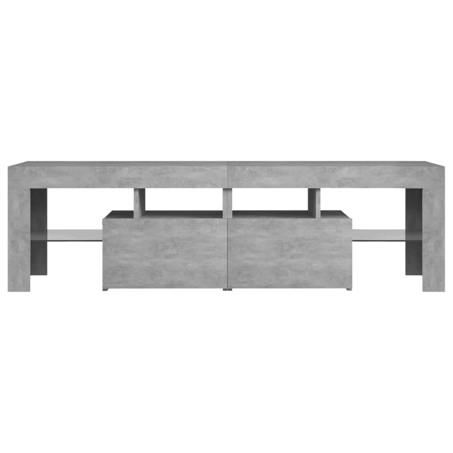 Tv-Meubel Met Led-Verlichting 40X36,5X40 Cm Betongrijs