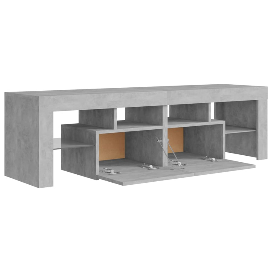 Tv-Meubel Met Led-Verlichting 40X36,5X40 Cm Betongrijs