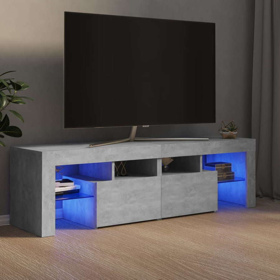 Tv-Meubel Met Led-Verlichting 40X36,5X40 Cm Betongrijs