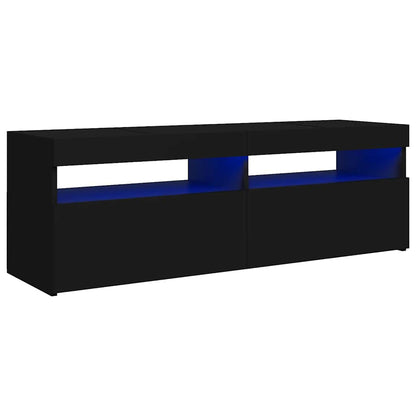 Tv-meubel met LED-verlichting 120x35x40 cm zwart