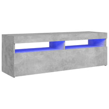 Tv-Meubel Met Led-Verlichting 1 120 x 35 x 40 cm Betongrijs