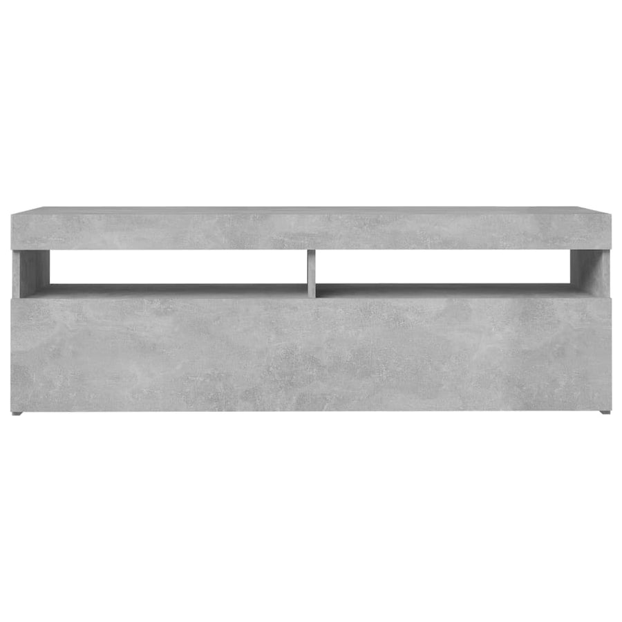 Tv-Meubel Met Led-Verlichting 1 120 x 35 x 40 cm Betongrijs